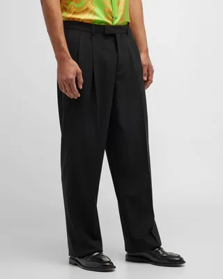 Men's Wool Canvas Formal Pants