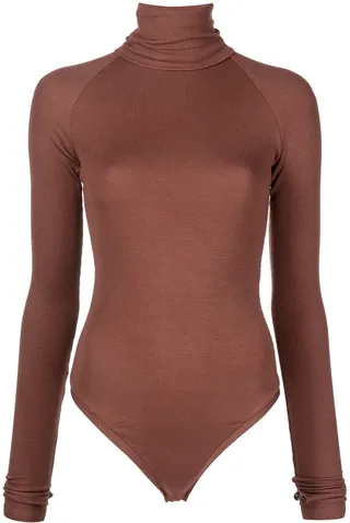 Varick turtleneck ribbed jersey bodysuit