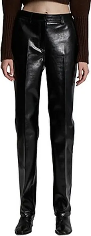 Lvir Glitter Faux Leather Pants