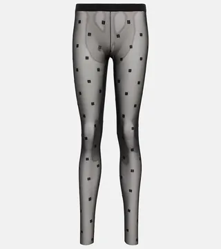 4G jacquard tights