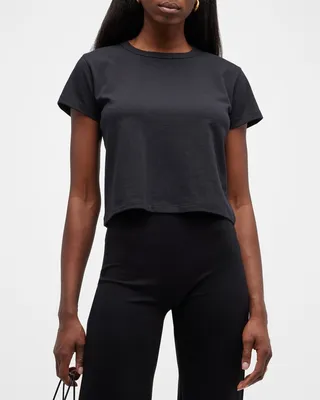 Margo Short-Sleeve Cotton Crewneck Tee