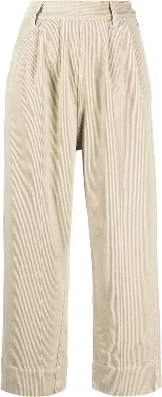 Corduroy Straight-Leg Trousers