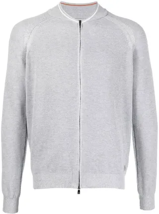 Zip-Up Knitted Jacket