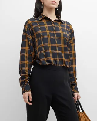 Rae Plaid Button-Down Shirt