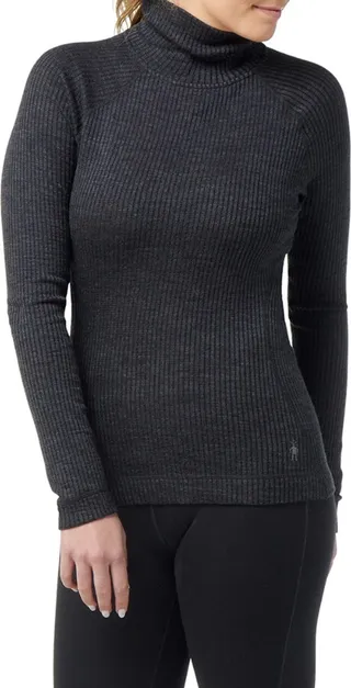 Long Sleeve Merino Wool Turtleneck Top