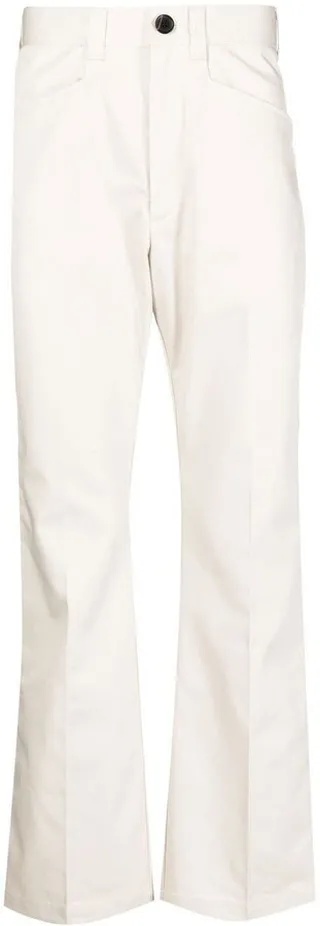 Mid-Rise Straight Trousers