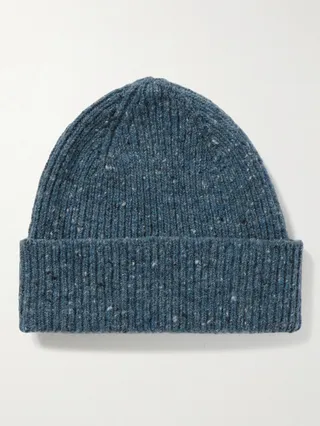 Ribbed Donegal Wool Beanie
