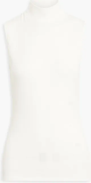 Stretch-jersey turtleneck top