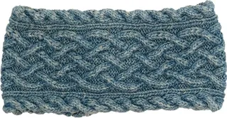 Cable-Knit Button Headband