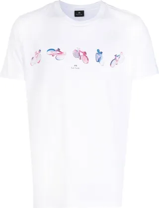 graphic-print cotton T-shirt