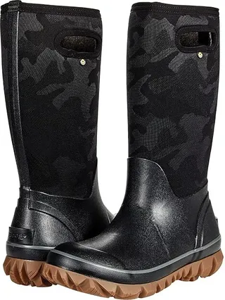 Bogs Whiteout Tonal Camo (Black) Women's Shoes
