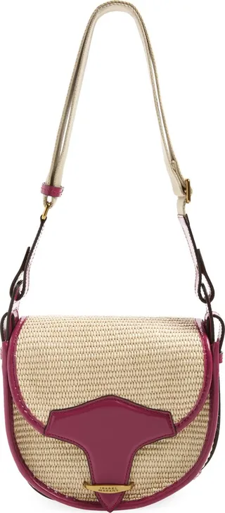 Botsy Woven Raffia Crossbody Bag