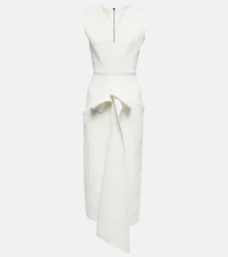 Denote gathered midi dress