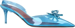 Amina Muaddi Rosie Glass Slingback Mules 60