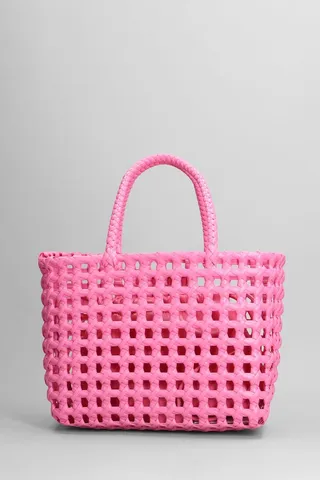 Tote In Rose-pink Polyester