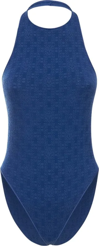 Logo jacquard modal blend bodysuit