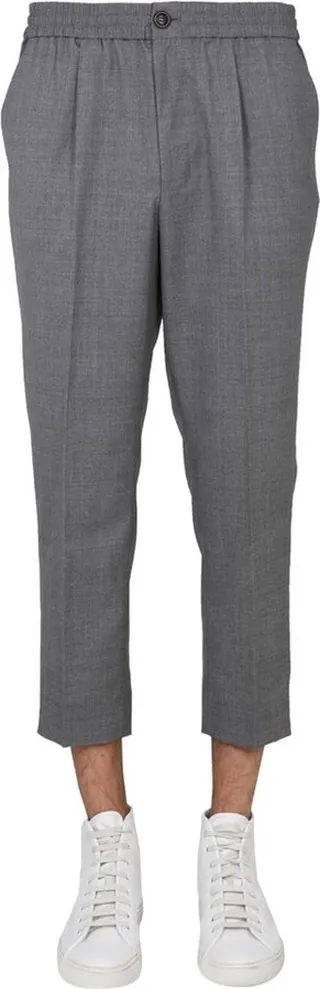 AMI High Waist Cropped Trousers