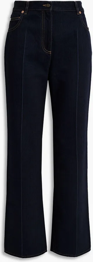 High-rise bootcut jeans