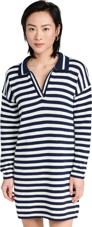 525 Stripe Polo Mini Dress