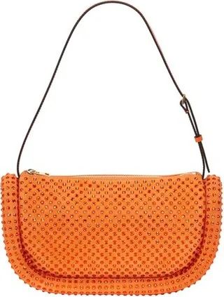 Bumper-15 Leather Shoulder Bag With Crystal