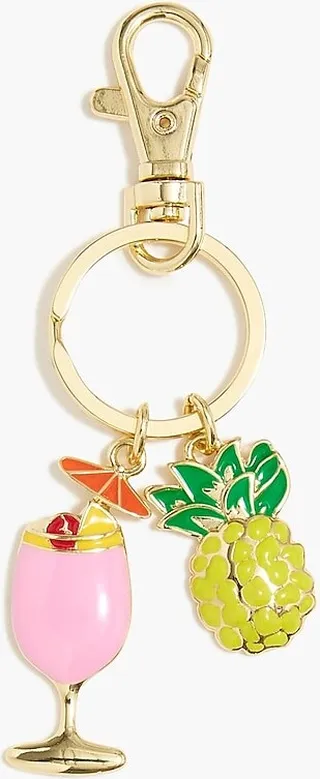 J.Crew Factory Women's Frosé And Pineapple Key Chain