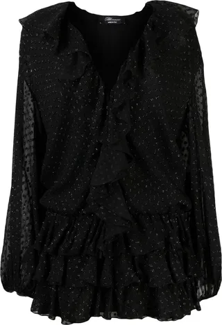 Fil Coupé Ruffled Minidress