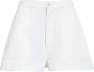 Logo-Embroidered High-Waist Shorts