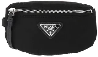 Prada Logo Plaque Mini Pouch