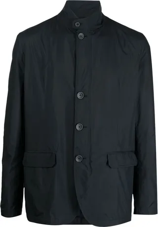 Button-Front Bomber Jacket