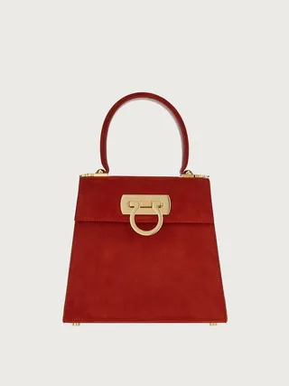 Ferragamo Women Iconic Top Handle (S) Red