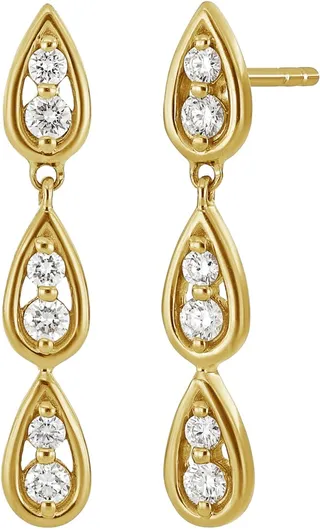 Florentine Diamond Teardrop Earrings