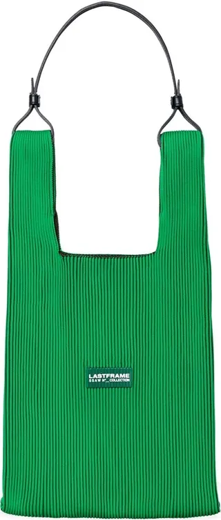Medium two-tone market shoulder bag