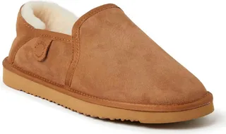 Fireside By Dearfoams Men's Hobart Genuine Shearling Closed Back