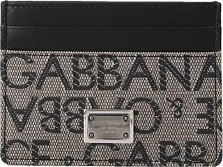 Dolce & Gabbana Logo Jacquard Card Holder