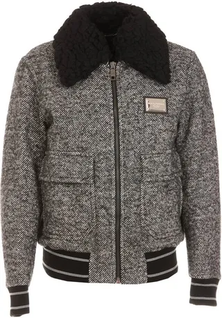 Dolce & Gabbana Logo Plaque Bomber Jacket
