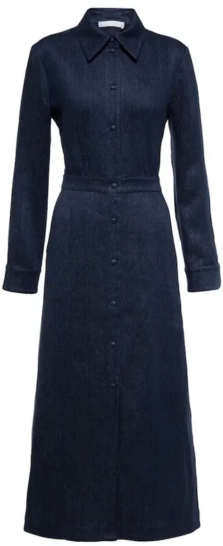 Linen shirt dress