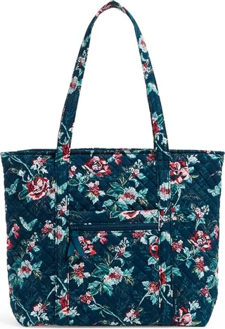 Vera Bradley Women's Recycled Cotton Vera Tote Bag Rose Toile