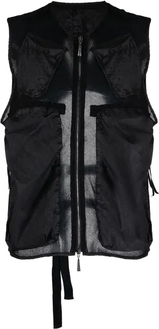 Fully-Perforated Cotton Waistcoat