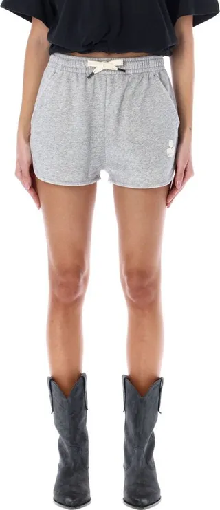 Isabel Marant Étoile Logo Printed Drawstring Track Shorts