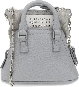 Maison Margiela Numbers-Patch Zipped Mini Shoulder Bag
