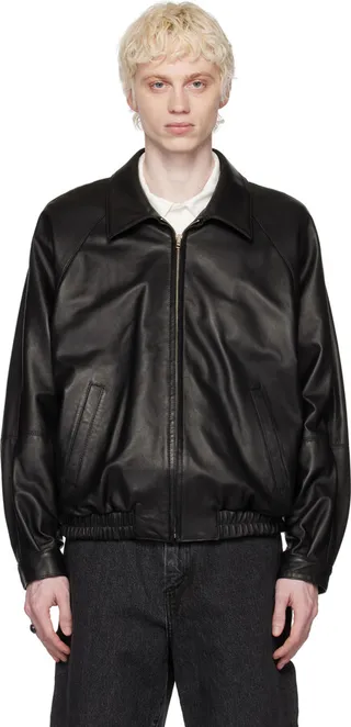Maryam Nassir Zadeh Black Resolution Leather Jacket