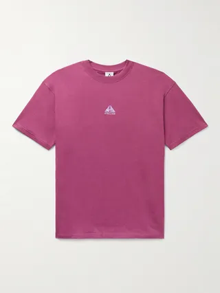 ACG Logo-Embroidered Recycled-Jersey T-Shirt