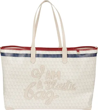 I Am Plastic Bag Patched Tote