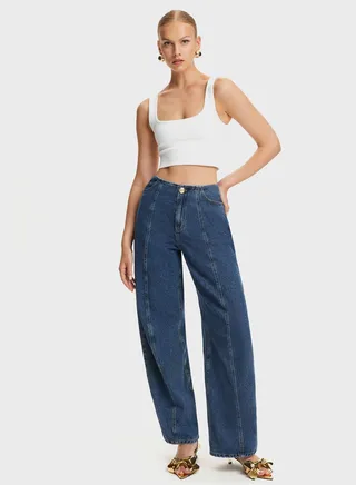 High Waist Denim Pants