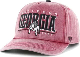 Men's '47 Brand Red Georgia Bulldogs Vintage-Like Fontana Hitch Clean Up Adjustable Hat