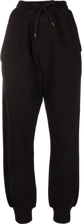 Drunken cotton track pants