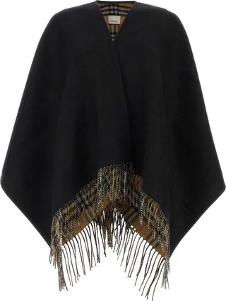 Burberry Reversible Fringed Cape