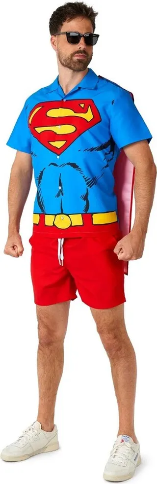 Suitmeister Men's Festival Summer Set - Superman - Red - Size: M