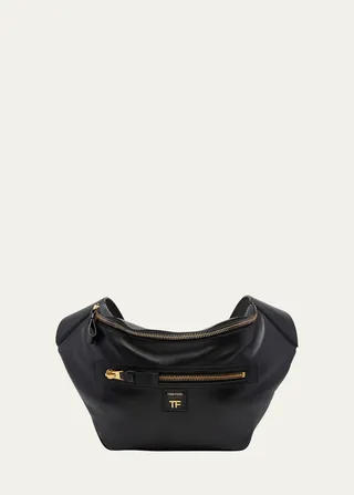 Sling Zip Leather Shoulder Bag