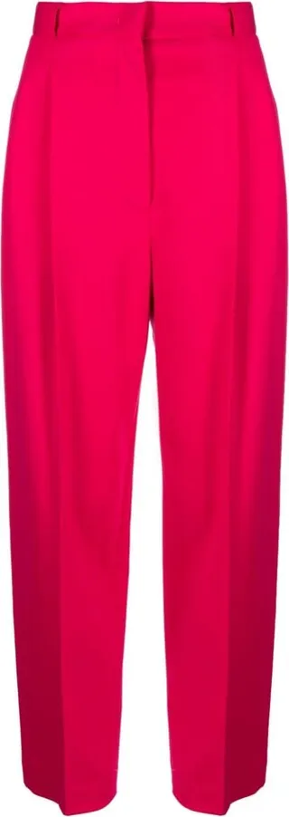 Straight-Leg Cut Trousers